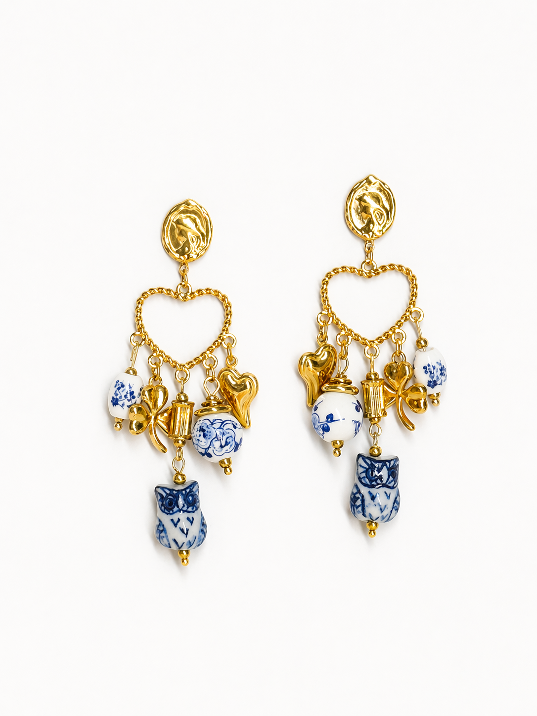ORECCHINI CHARMS BLU