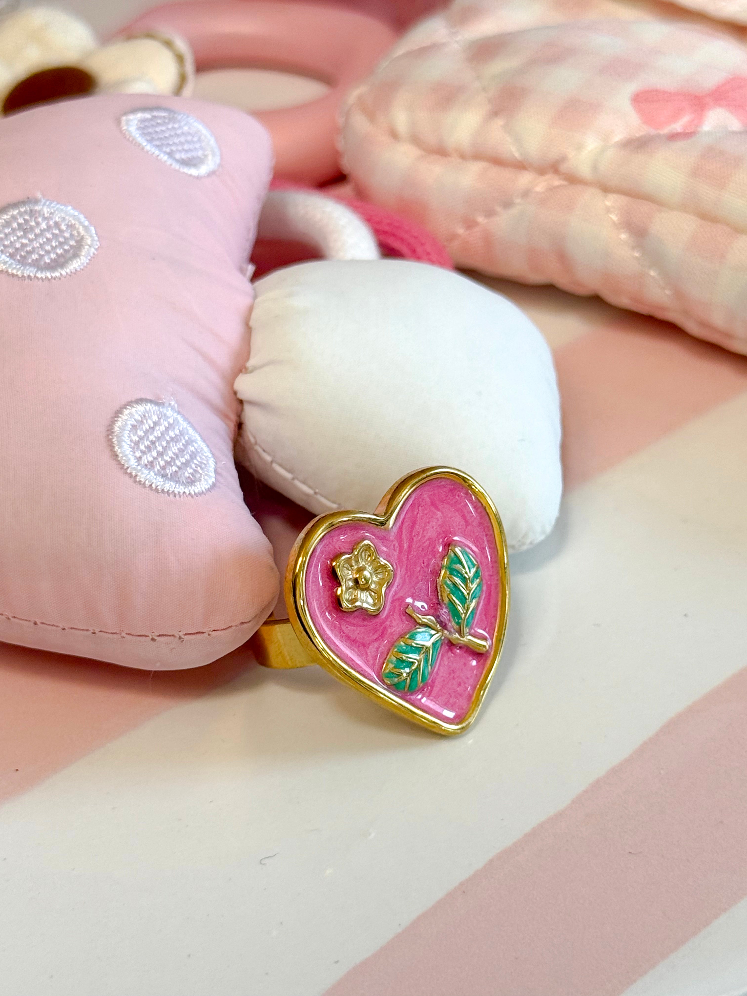 ANELLO CUORE FUCSIA