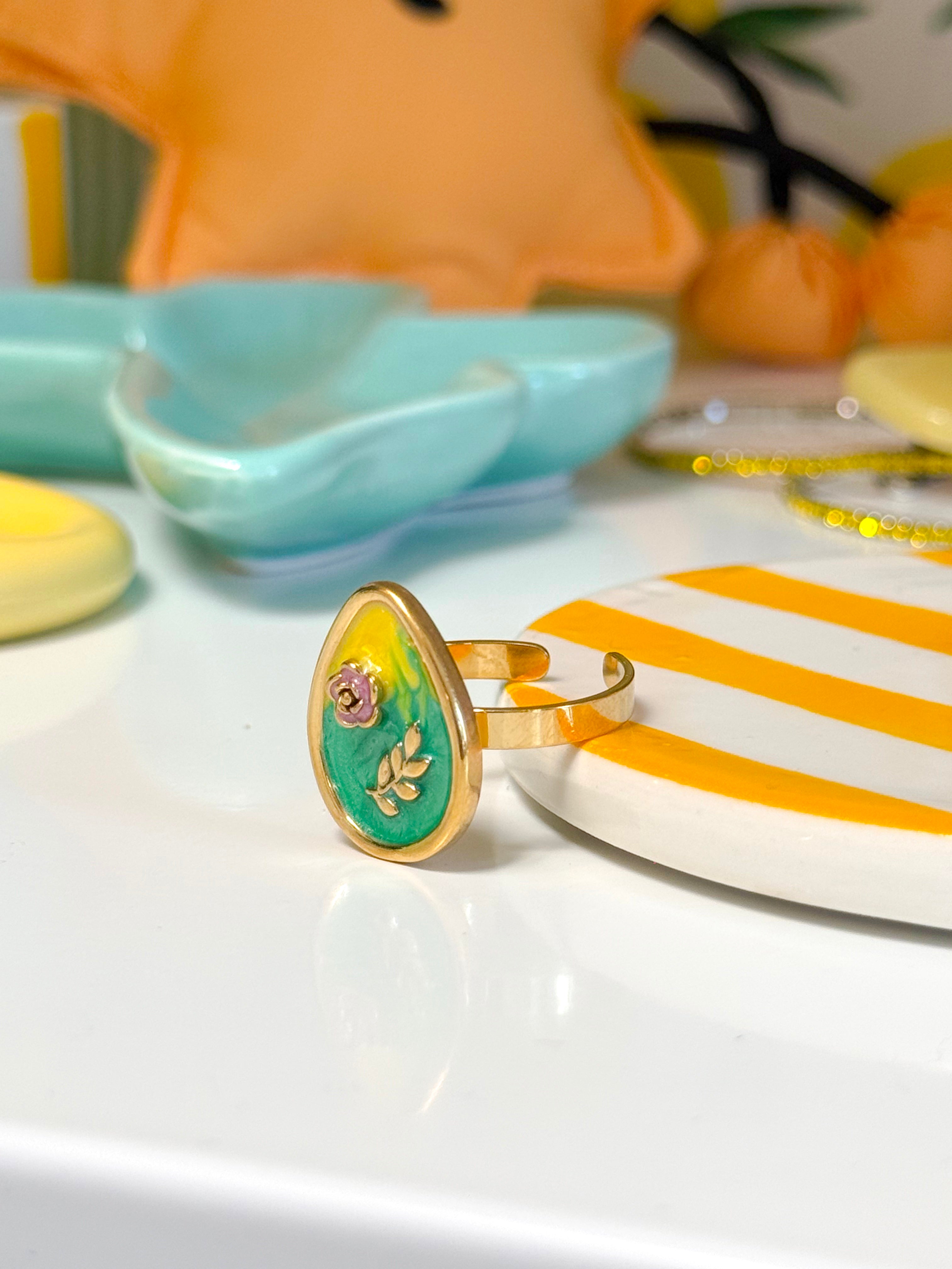 ANELLO GOCCIA FIORE