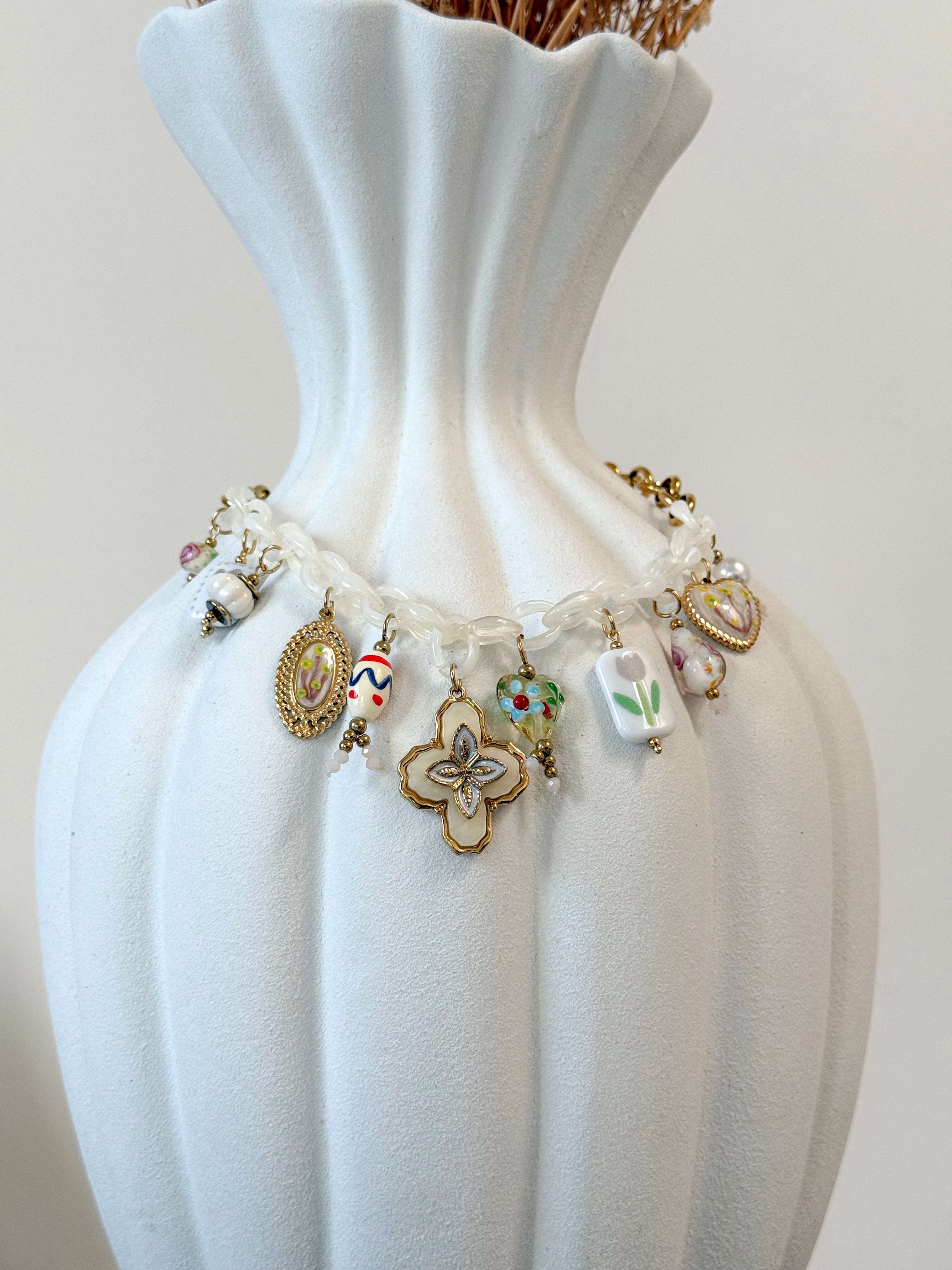 COLLANA CHARMS BIANCA