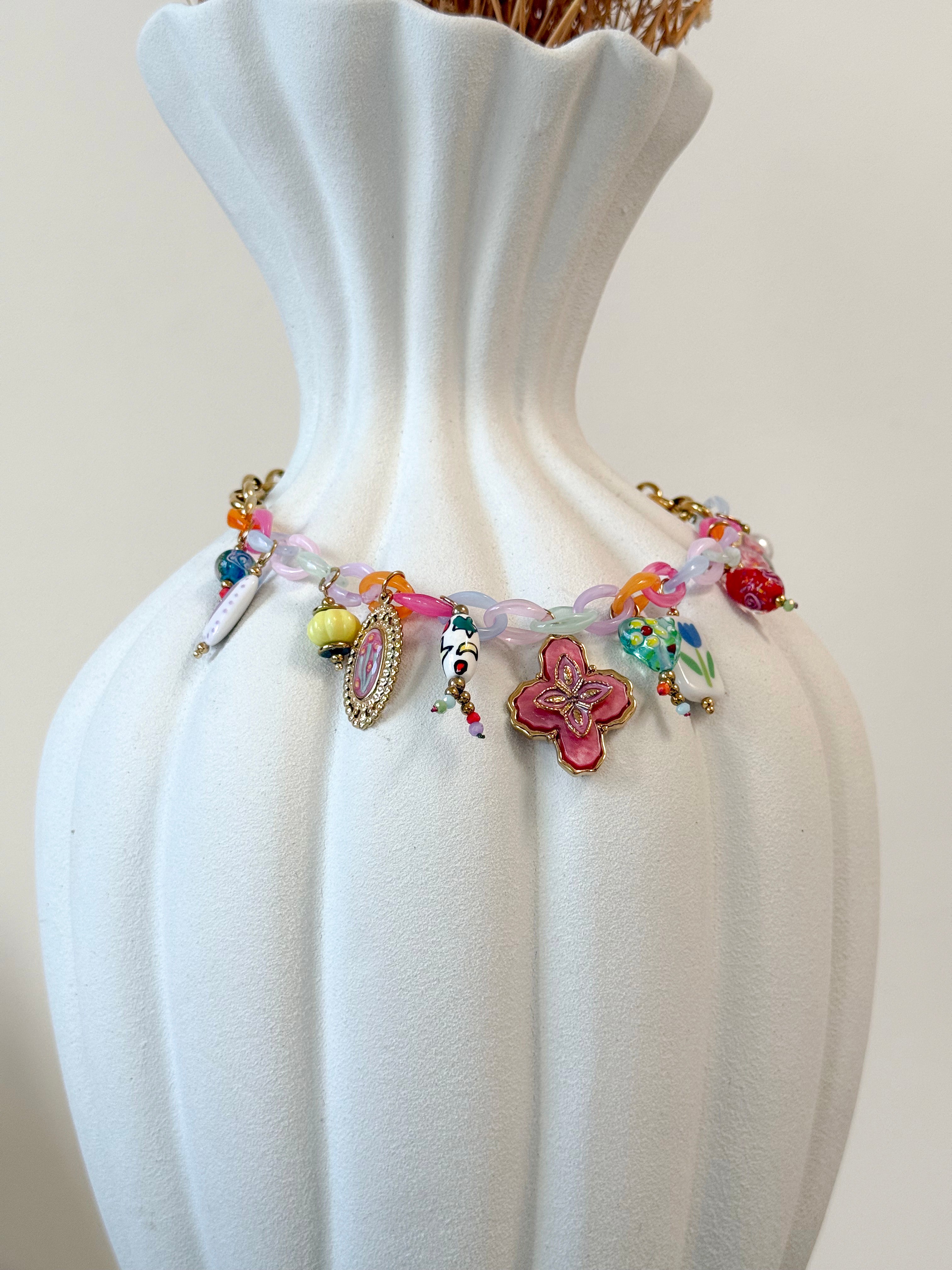 COLLANA CHARMS MULTICOLOR
