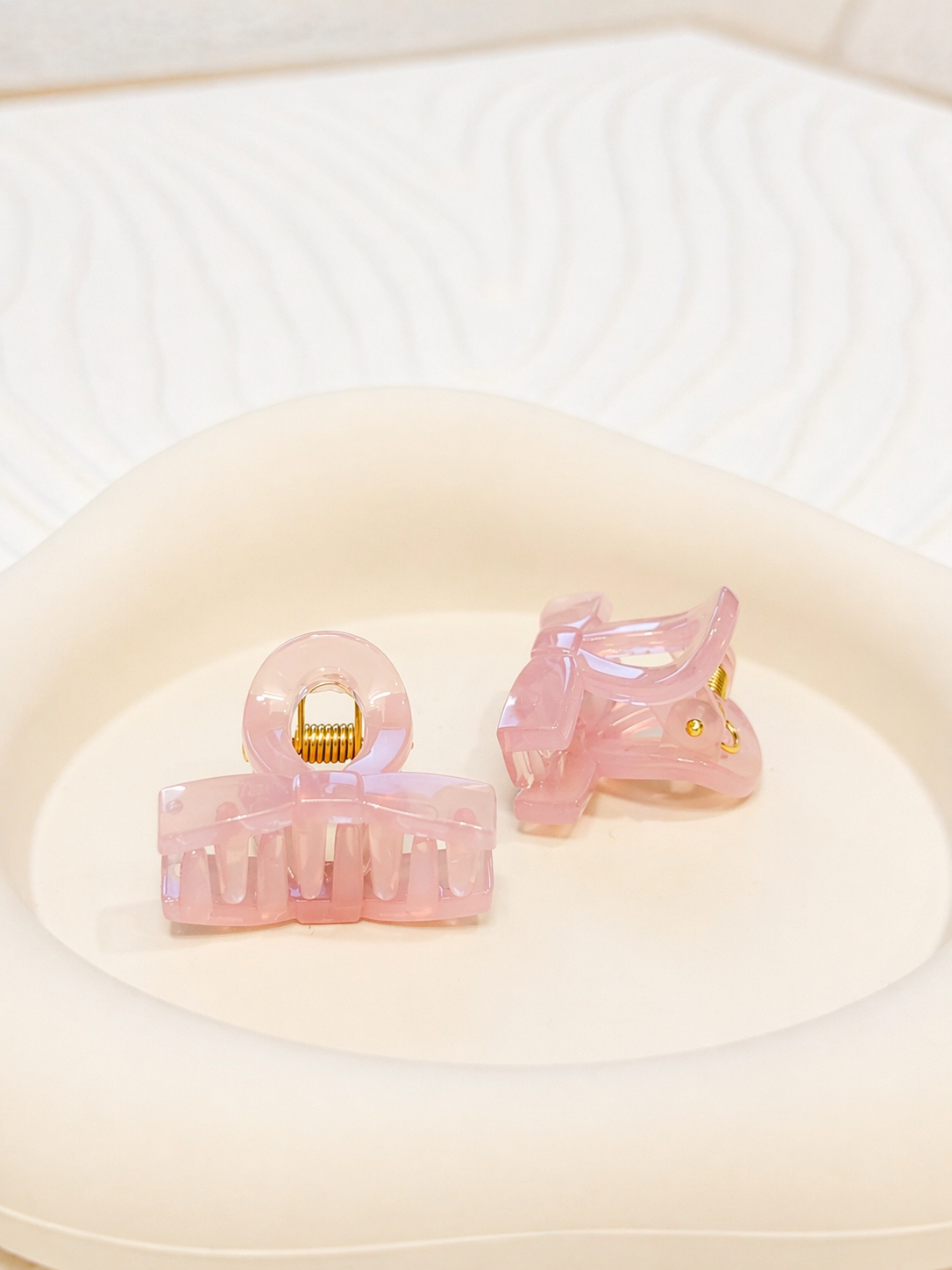 FERMAGLI PER CAPELLI FIOCCO ROSA