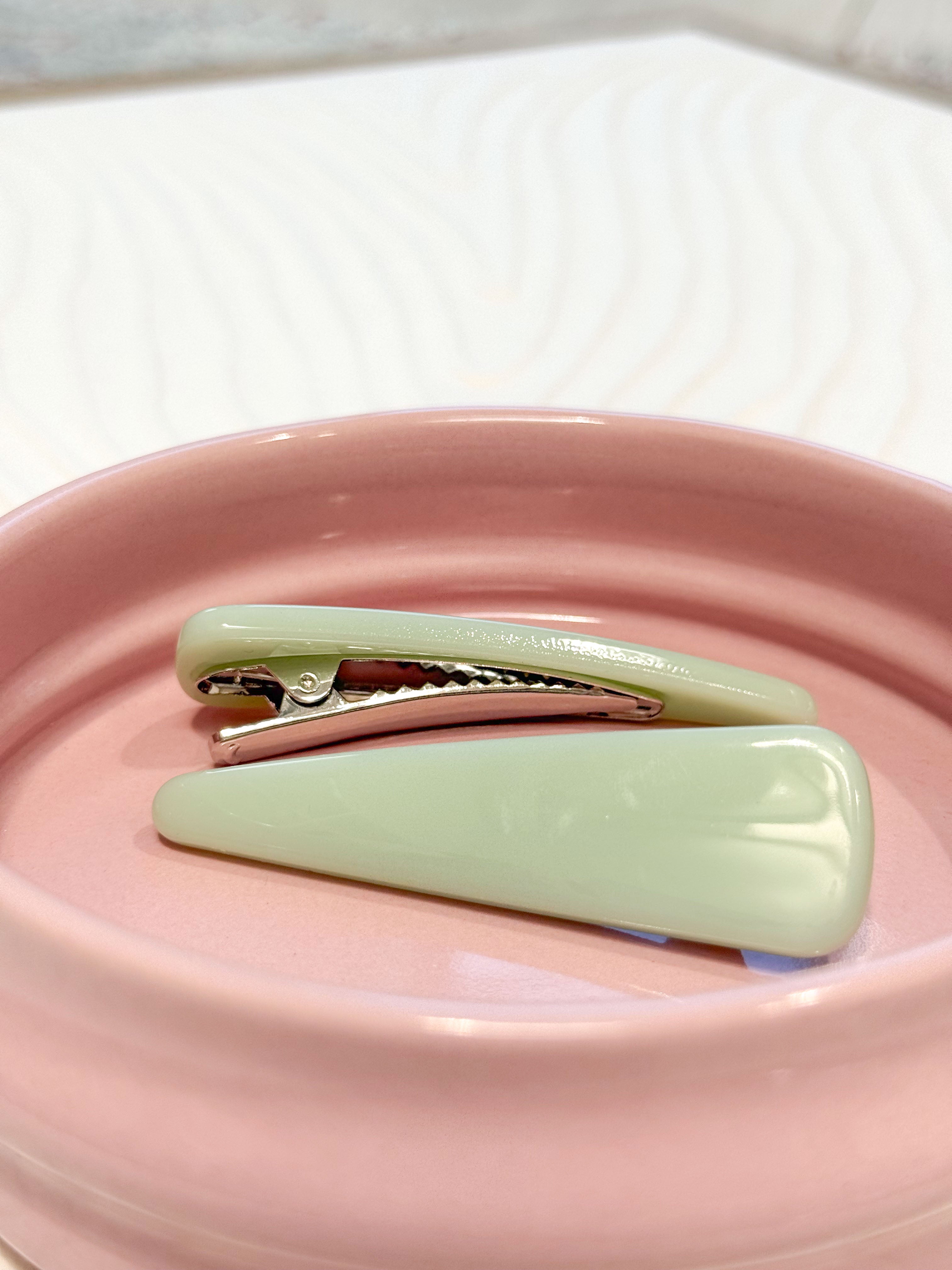 FERMAGLI PER CAPELLI TRIANGLE VERDE