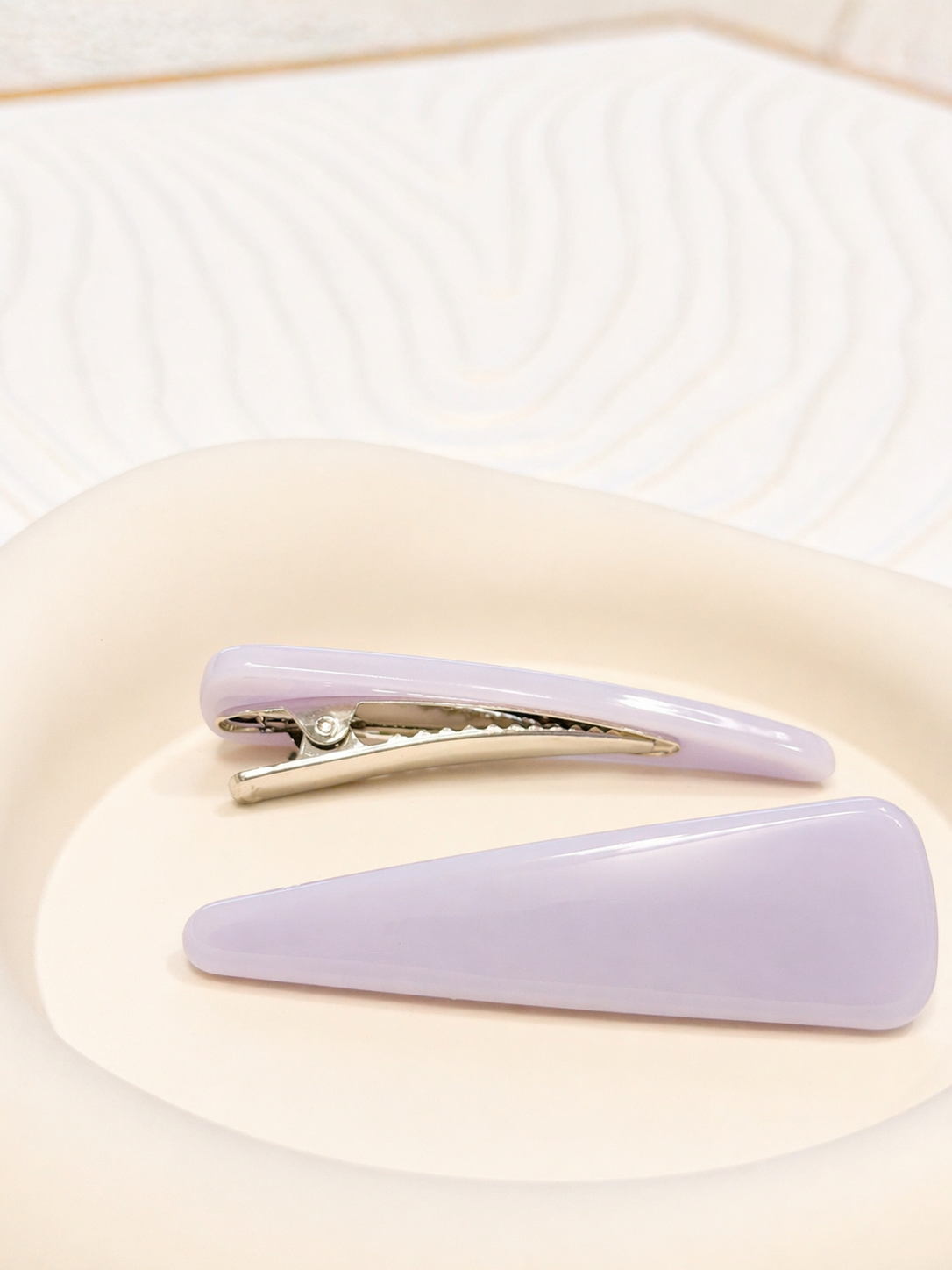 FERMAGLI PER CAPELLI TRIANGLE LILLA