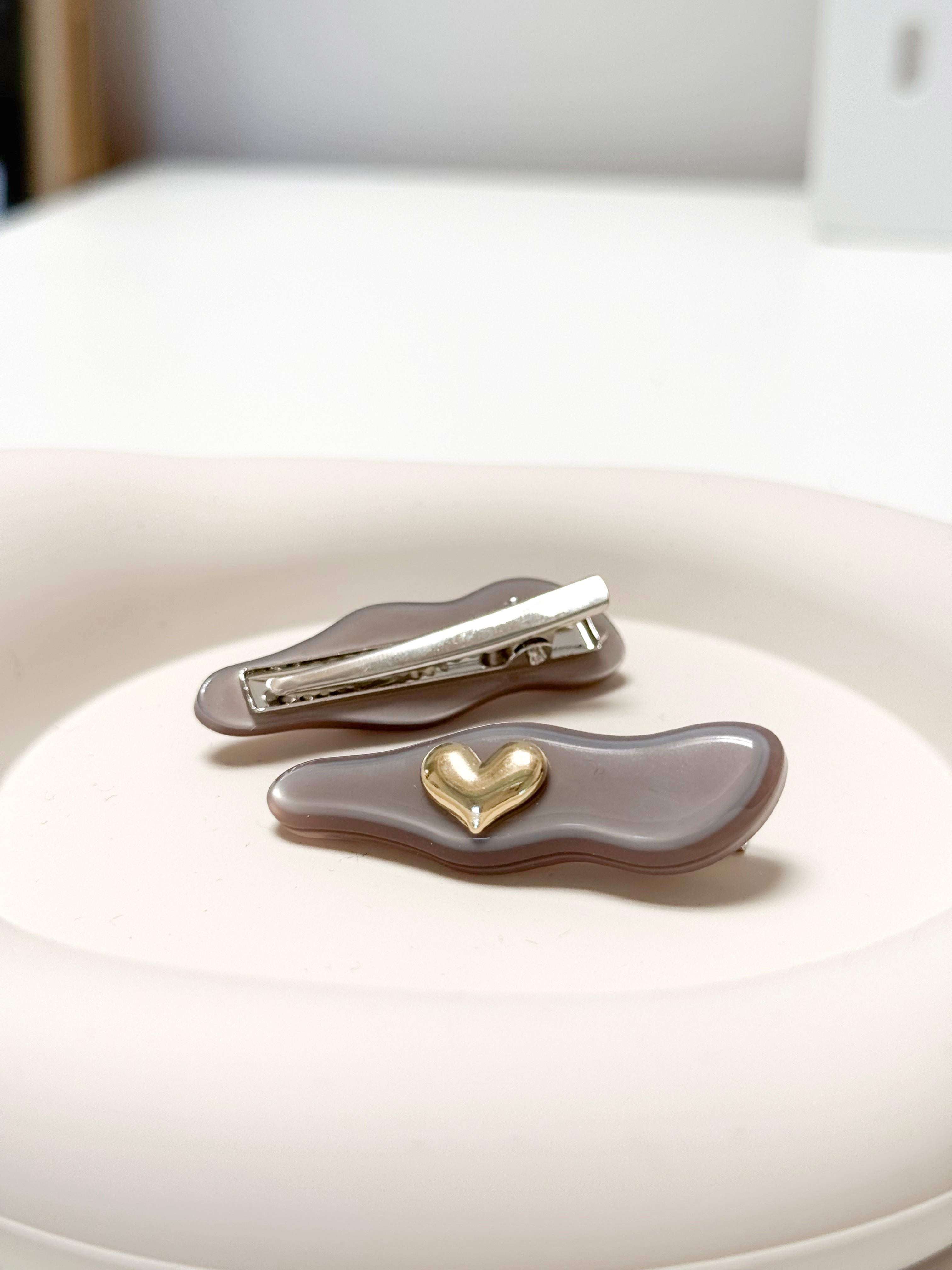 FERMAGLI PER CAPELLI WAVE GRIGIO