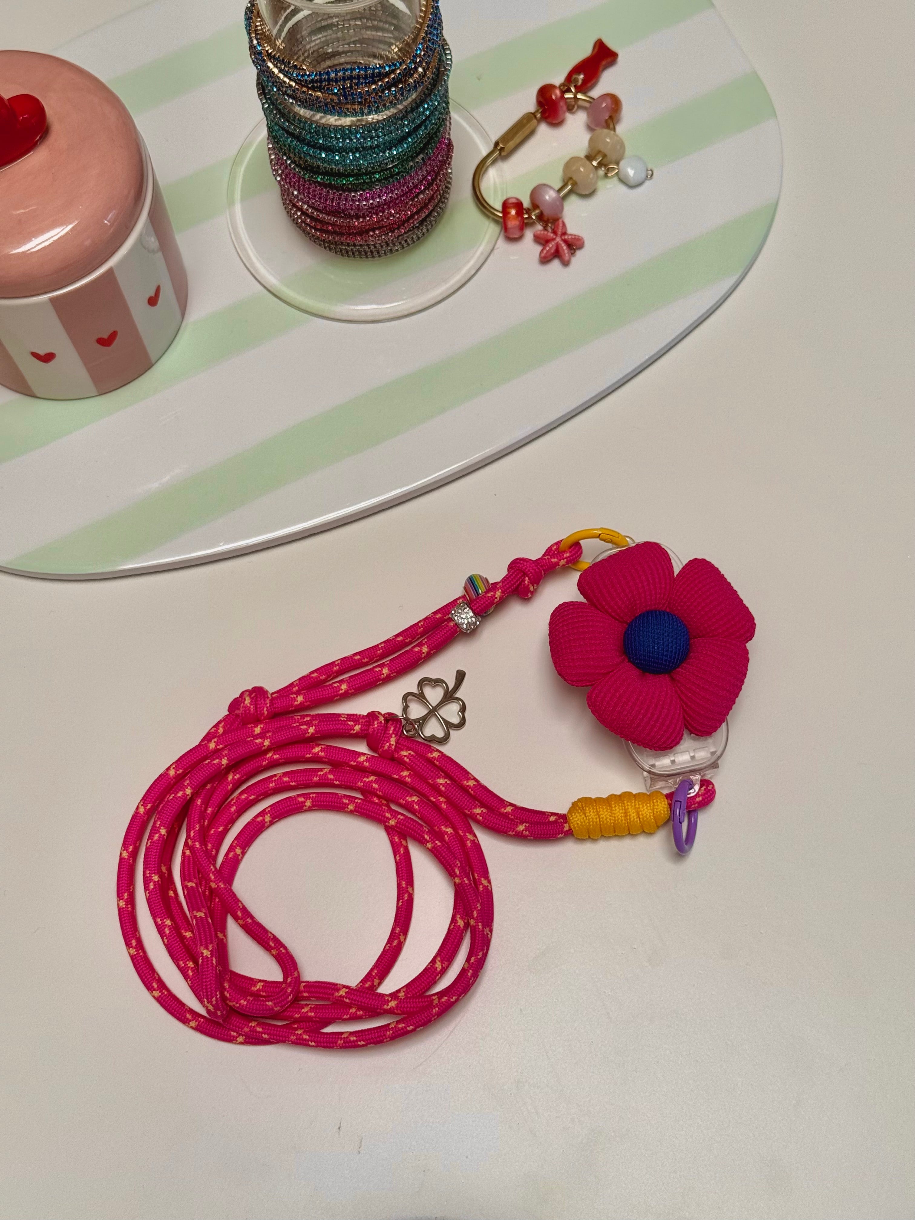 TRACOLLA TELEFONO FUCSIA