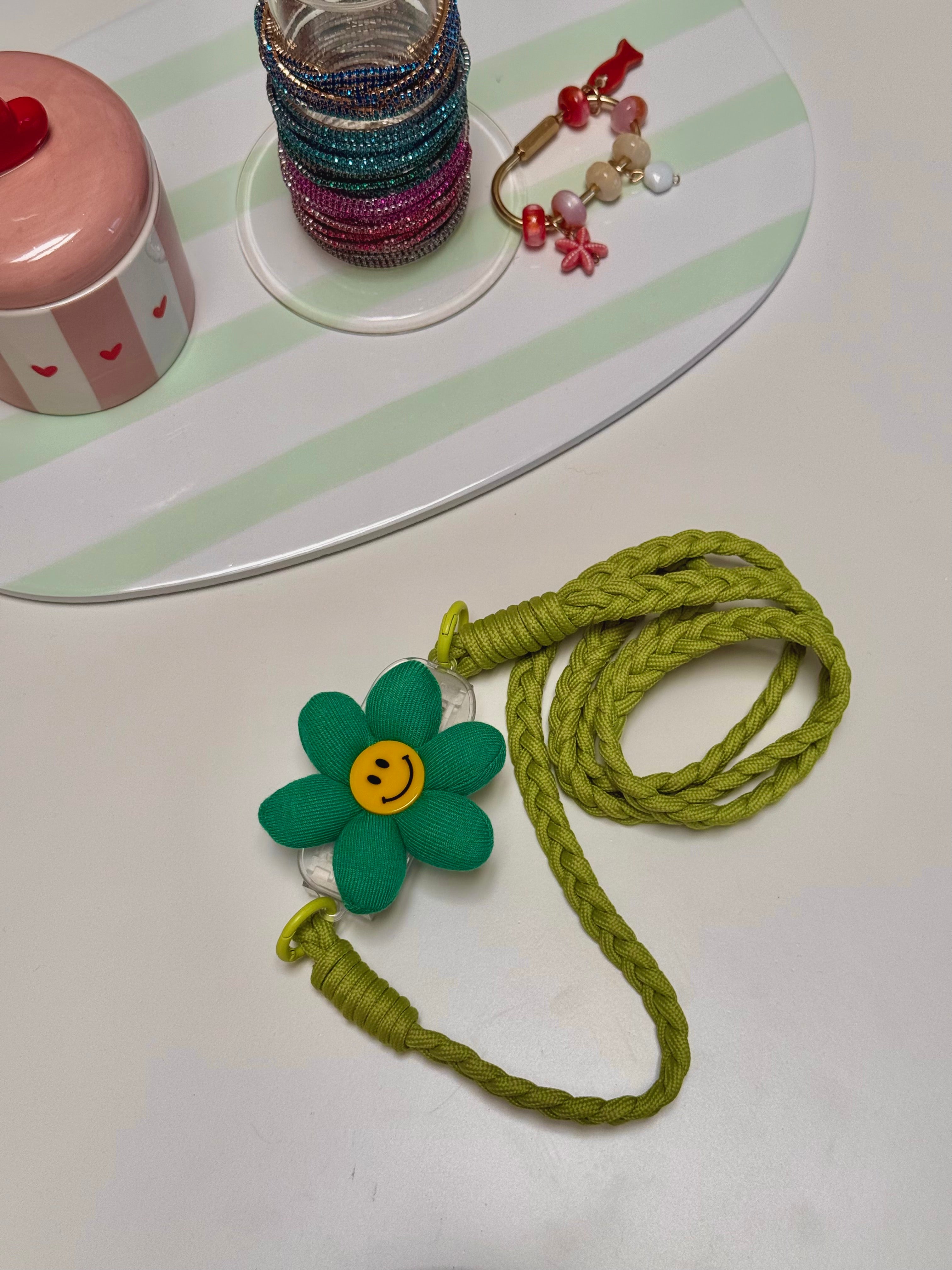 TRACOLLA TELEFONO GREEN SMILE