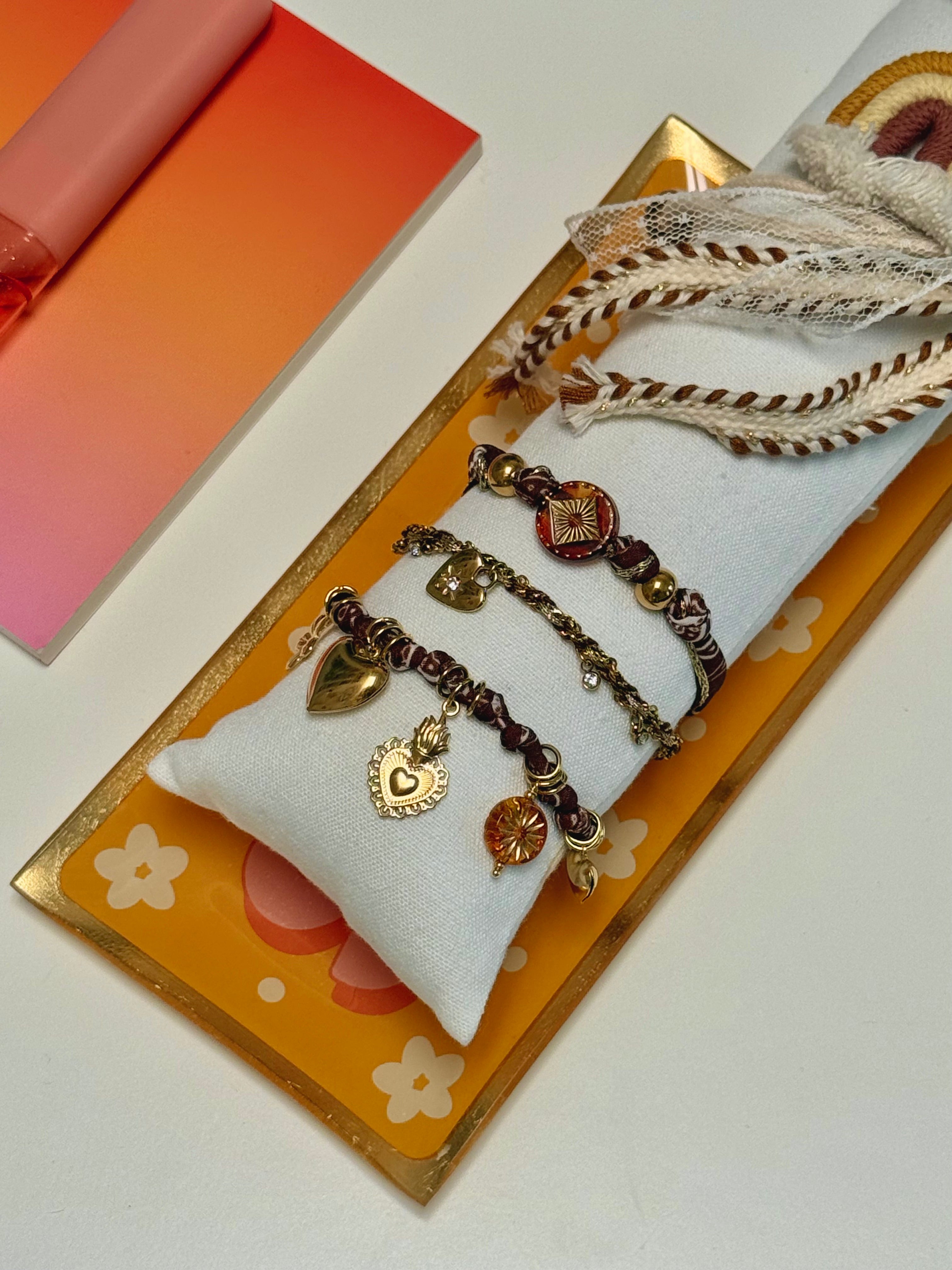 BRACCIALI LOVE MARRONE