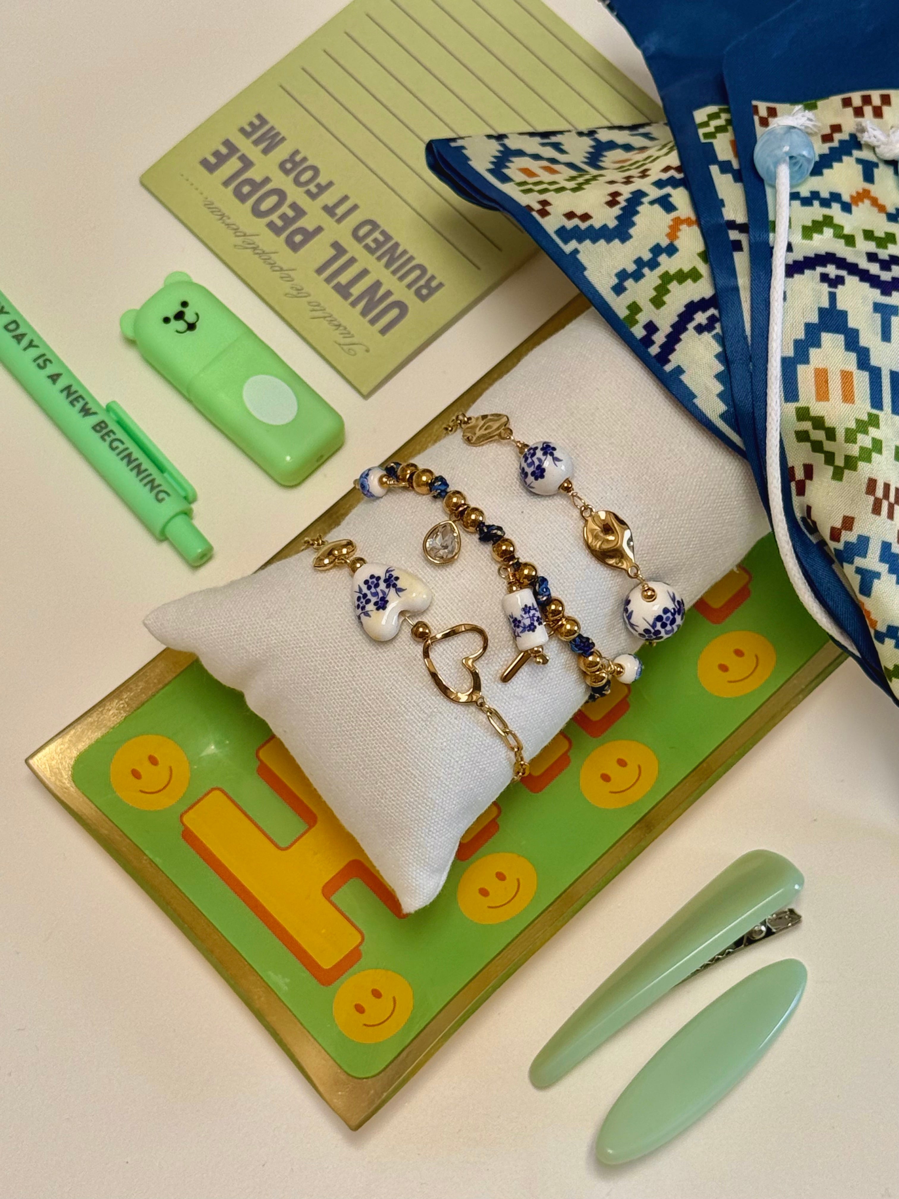 BRACCIALI FLOWERS BLU
