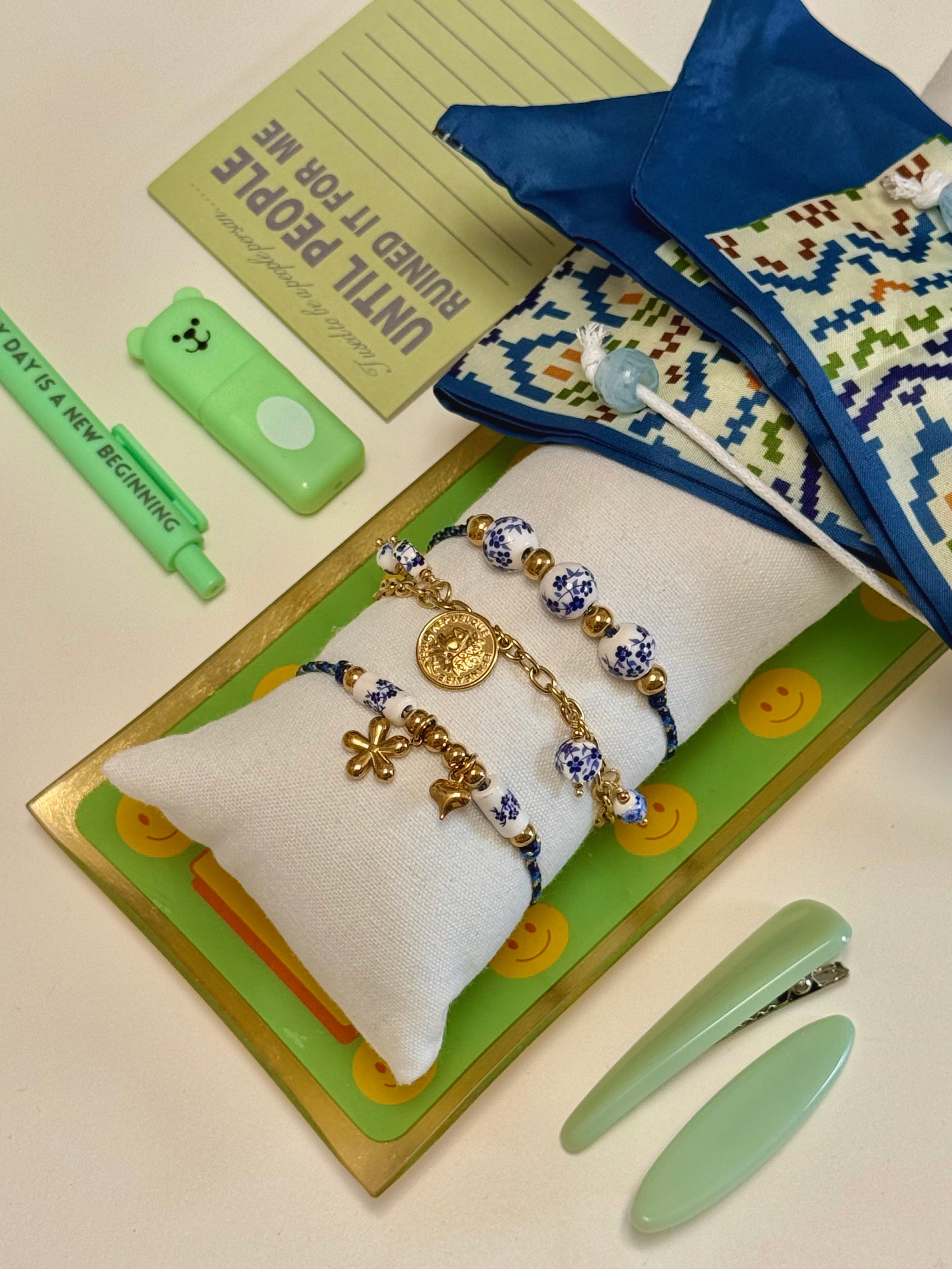 BRACCIALI FLOWERS BLU