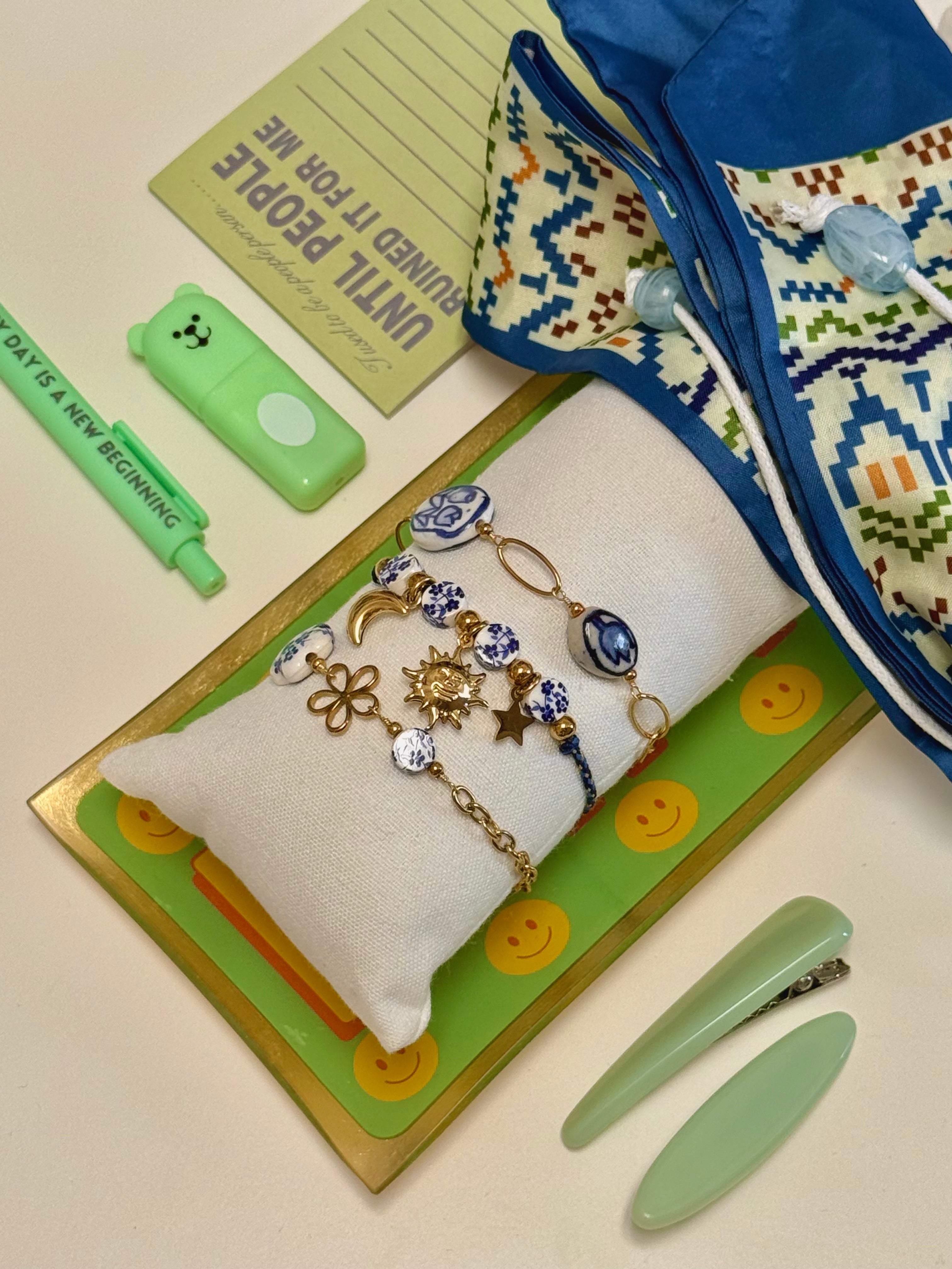 BRACCIALI FLOWERS BLU