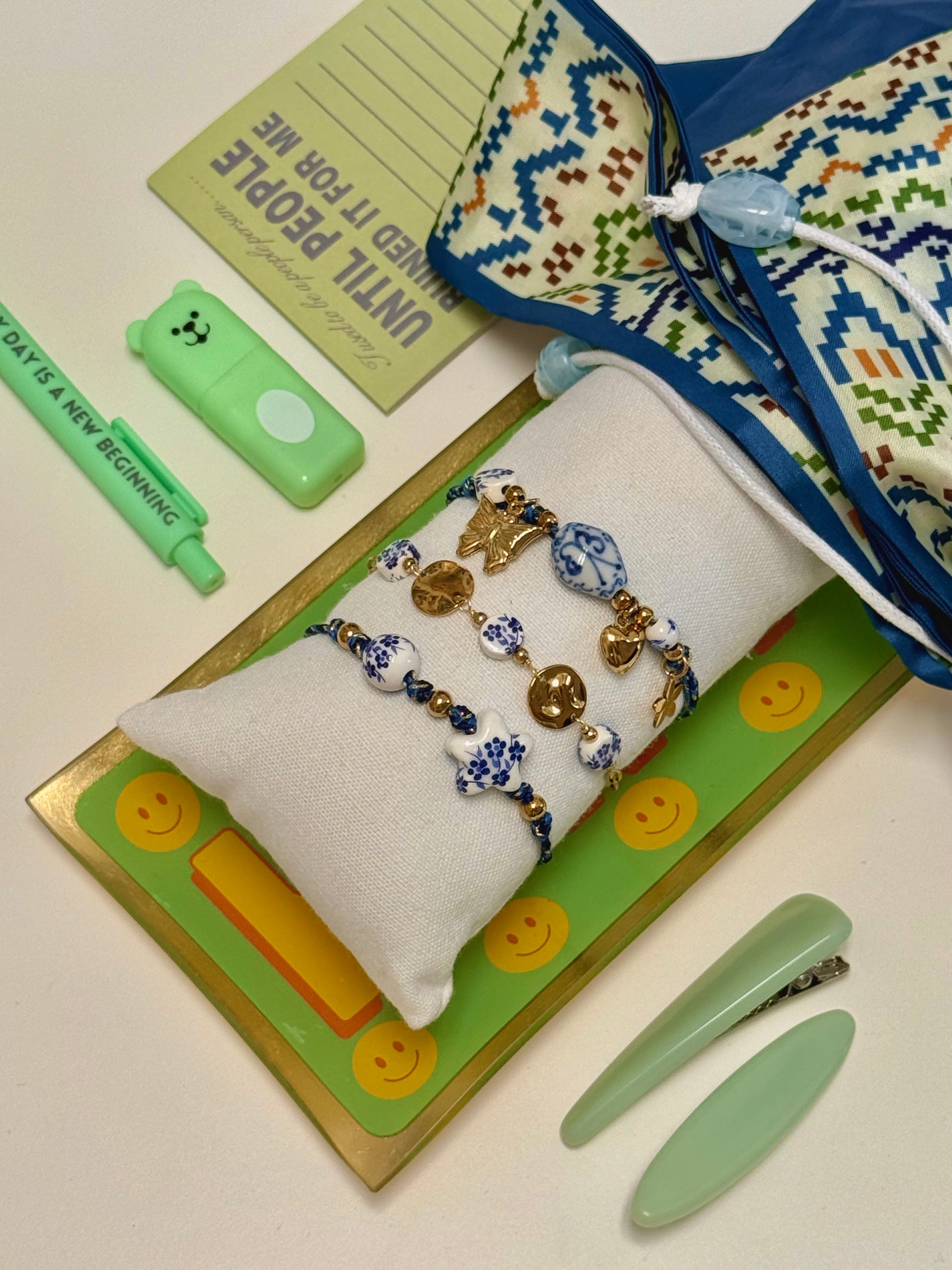 BRACCIALI FLOWERS BLU